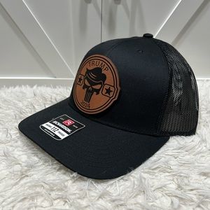 TRUMP 2024 Laser engraved Richardson 112 trucker hat.